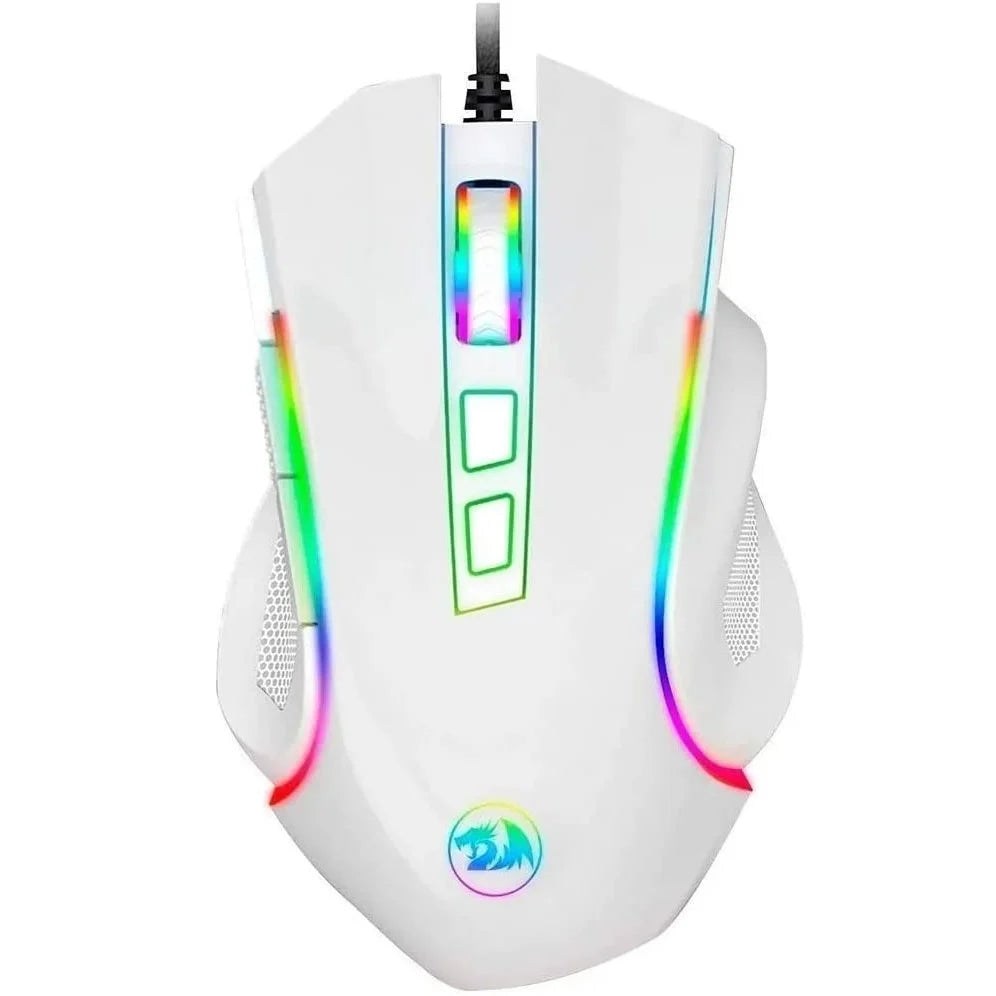 Redragon M607W GRIFFIN RGB Gaming Mouse, 7200 DPI (White)