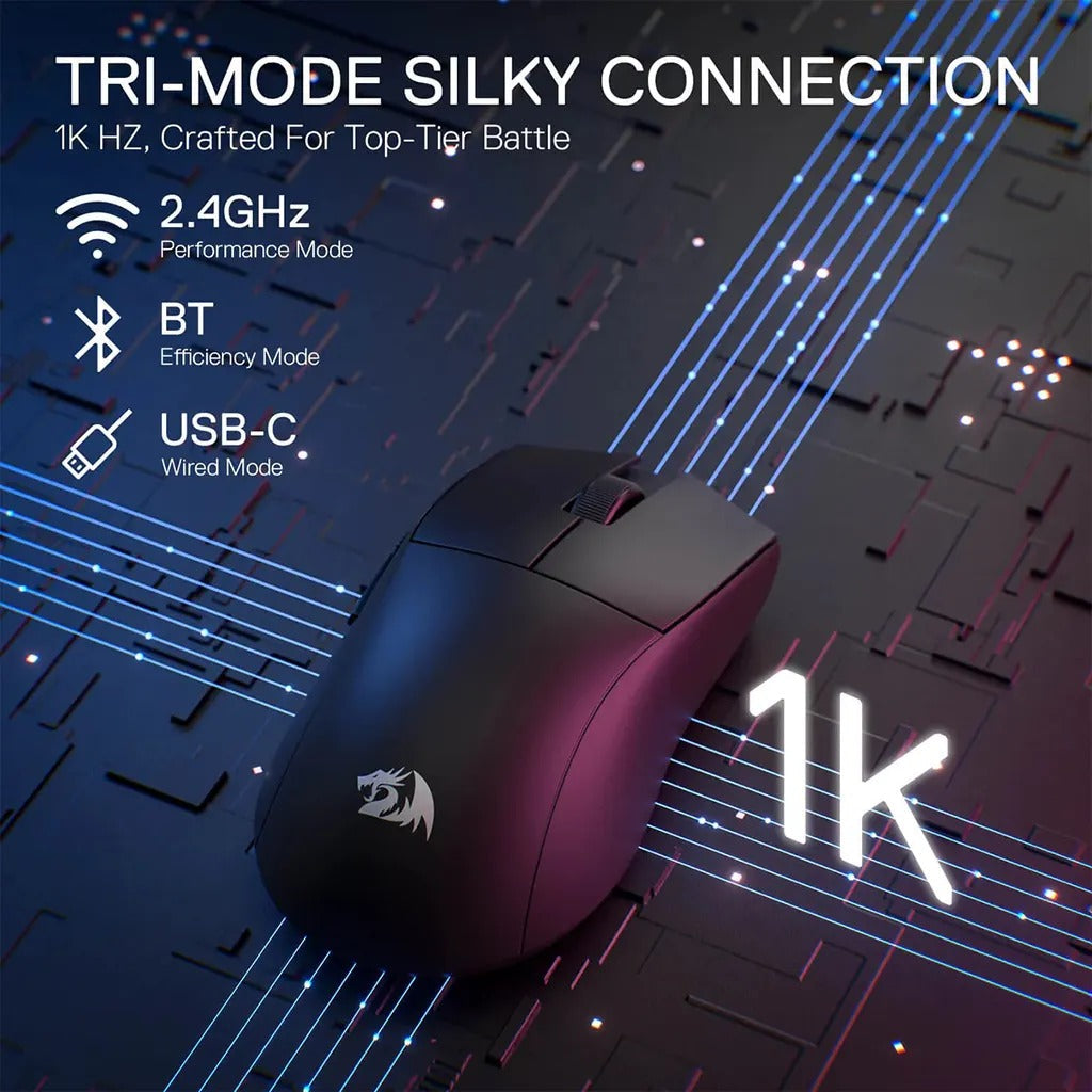 REDRAGON M916 KING STD ULTRA-LIGHT 24K DPI WIRELESS GAMING MOUSE