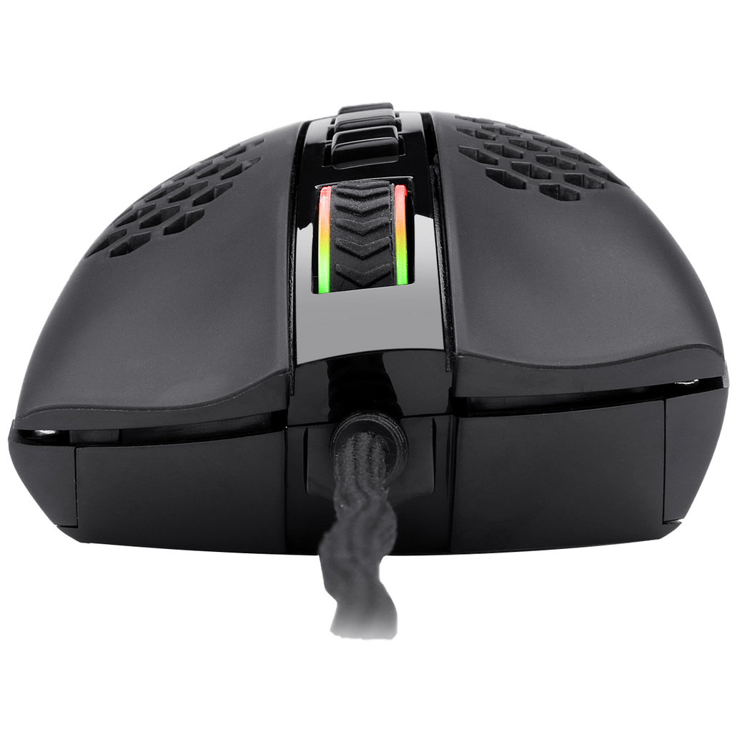 REDRAGON M808 STORM LUNAR LIGHTWEIGHT RGB GAMING MOUSE, 12400 DPI (BLACK)