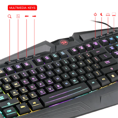 Redragon K503 HARPE PRO RGB Backlit Gaming Keyboard (Black)