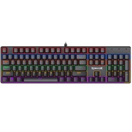 Redragon K608 VALHEIM Rainbow Mechanical Gaming Keyboard, 104 Keys NKRO Tactile Blue Switches