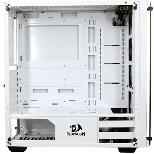 Redragon Wheel Jack Gc-606 White Game Case With 3 RGB Fan