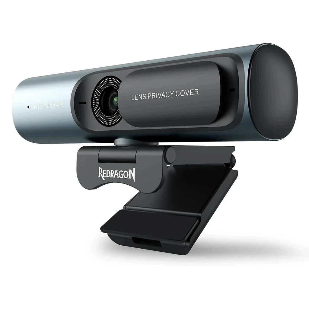 Redragon GW911 CYBERLENS 4K Ultra HD Noise-Cancelling Privacy Cover Webcam