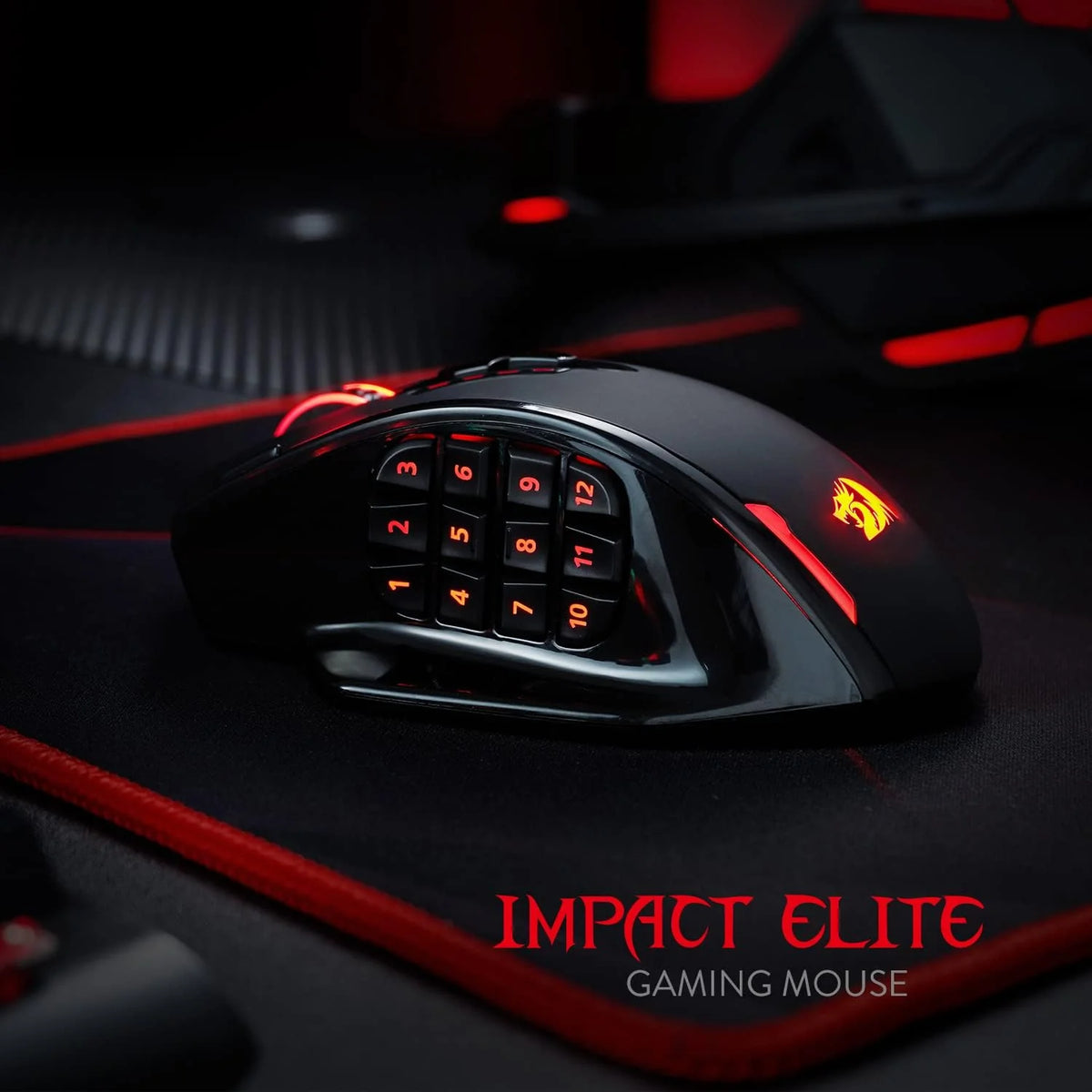 Redragon M913 IMPACT ELITE Wireless Gaming Mouse, 16000 DPI (Black)