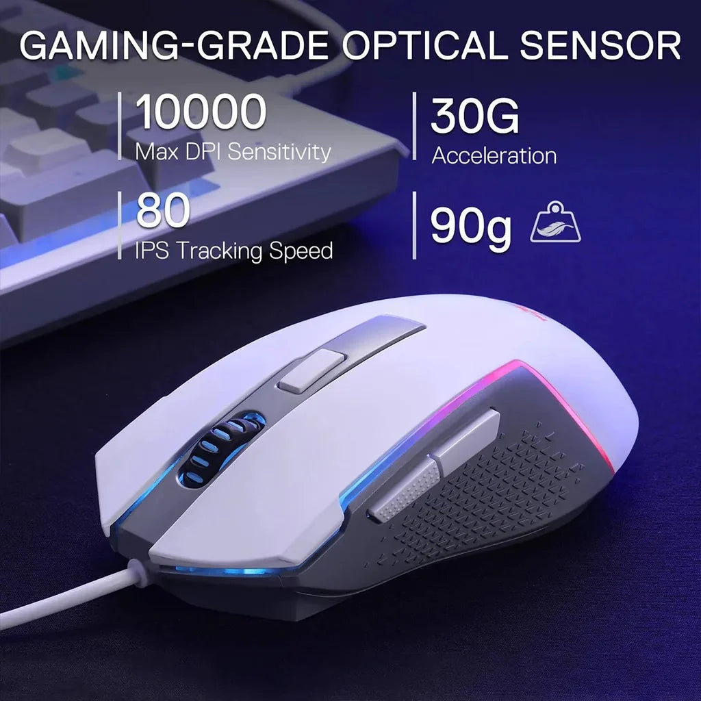 Redragon S151W RGB K525 Membrane Keyboard & M616 Mouse Combo Set