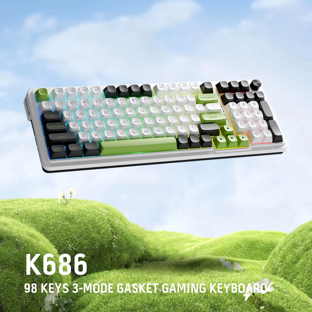 Redragon K686 EISA MAX 98-Keys Wireless Gasket Mechanical Gaming Keyboard
