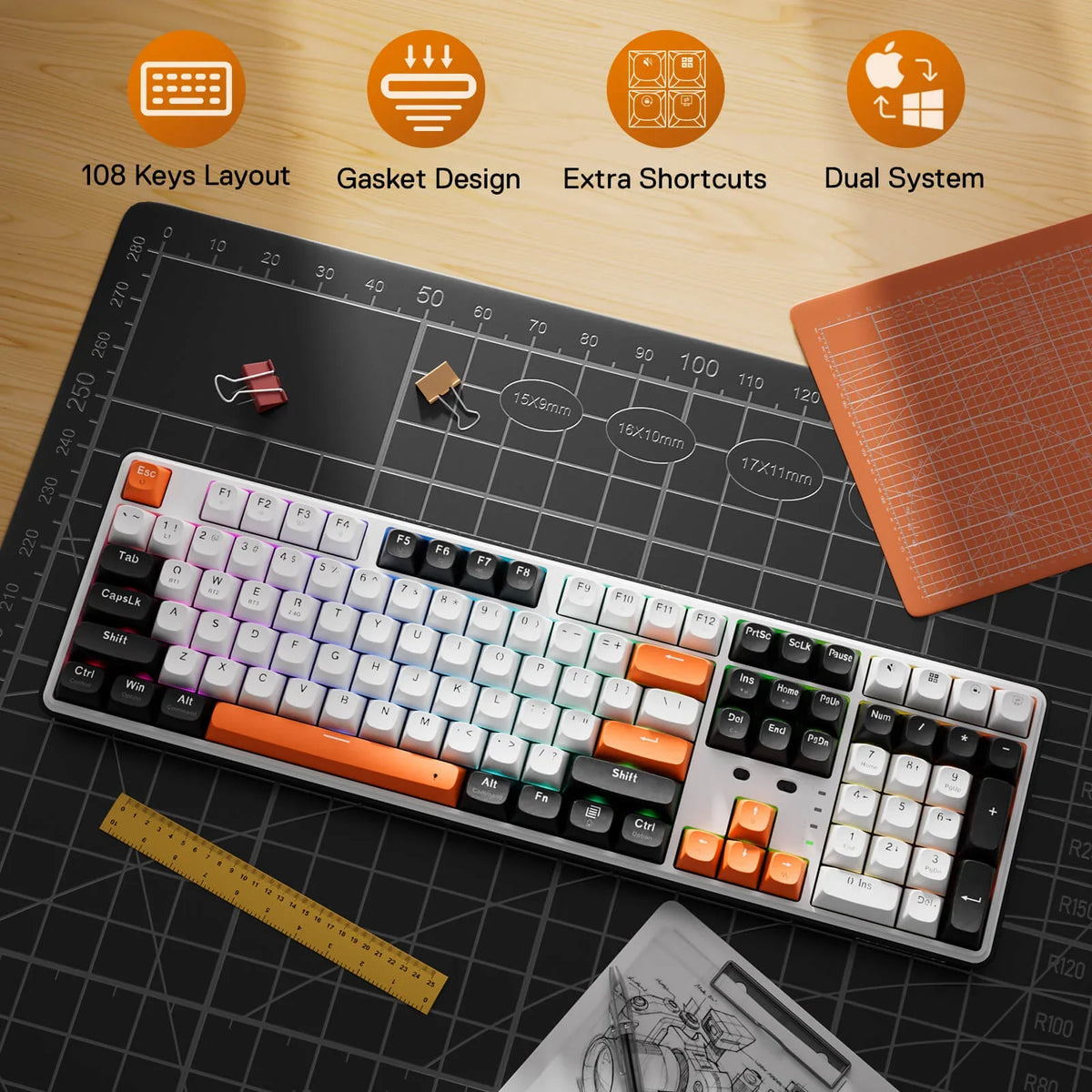 Redragon WYVERN K689 PRO Wireless Mechanical Gaming Keyboard