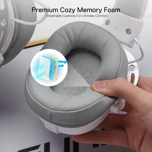 Redragon Aurora H376 White 7.1 Surround Wired Gaming Headset