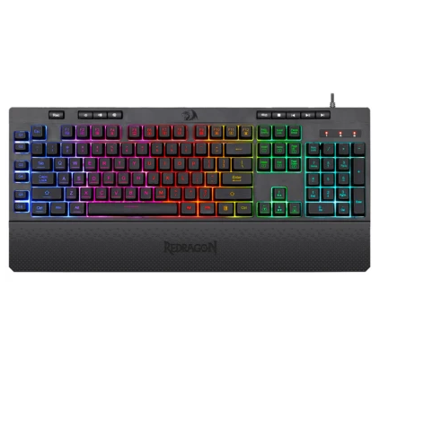 Redragon K512 SHIVA RGB Backlit Membrane Gaming Keyboard (Black)