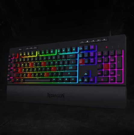 Redragon K512 SHIVA RGB Backlit Membrane Gaming Keyboard (Black)