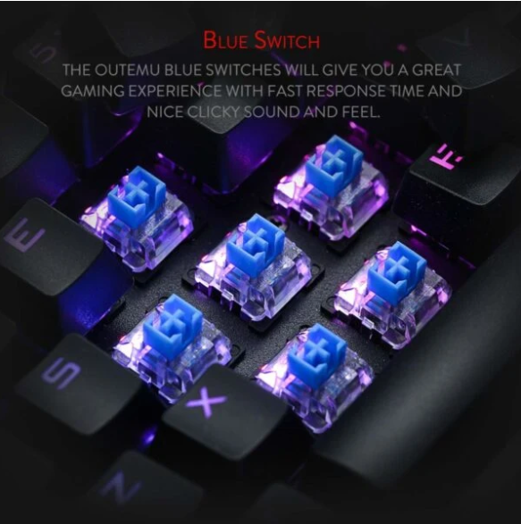 Redragon K580 VATA RGB Backlit Mechanical Gaming Keyboard (Black)