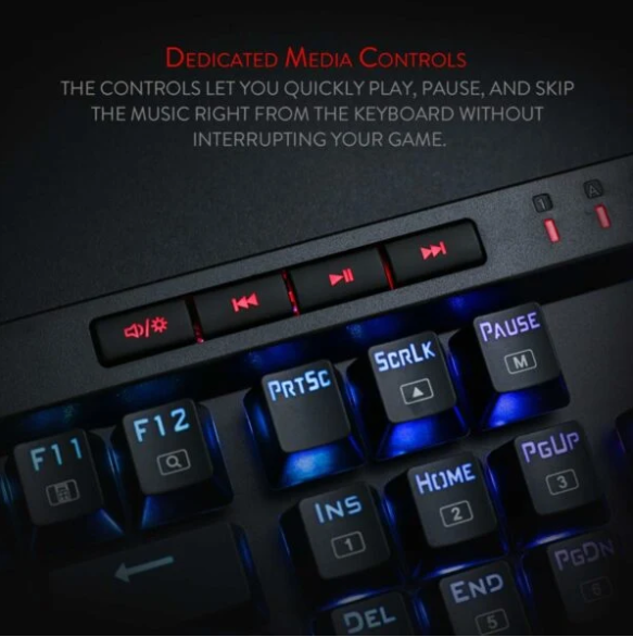 Redragon K580 VATA RGB Backlit Mechanical Gaming Keyboard (Black)