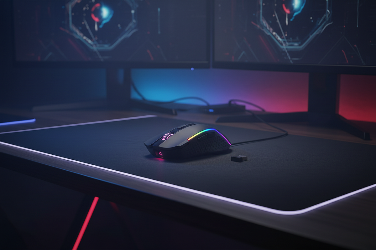 Redragon M693 TRIDENT Wired and Wireless (Bluetooth) Gaming Mouse (Black)