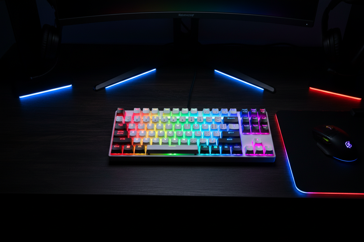 Redragon K630W Dragonborn RGB Mechanical Gaming Keyboard (White)