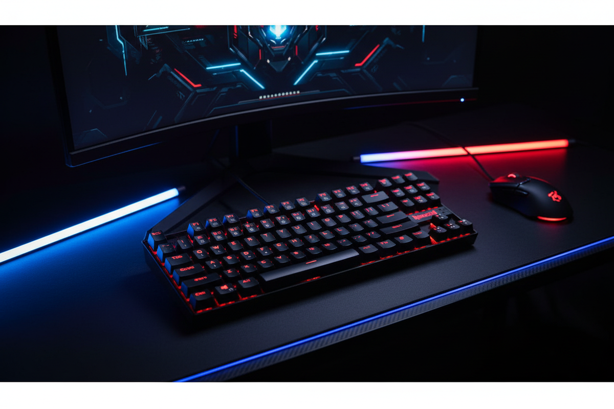 Redragon K552 KUMARA Mechanical Gaming Keyboard (Red Light)