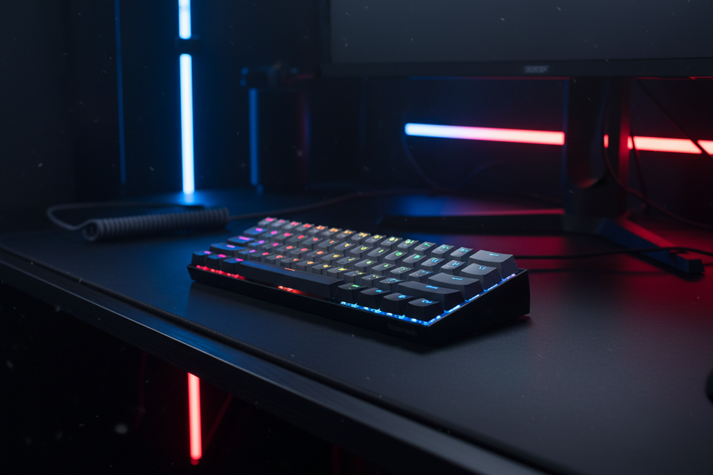 Redragon K617 FIZZ 60% Rapid Trigger Wired Magnetic Switch Gaming Keyboard