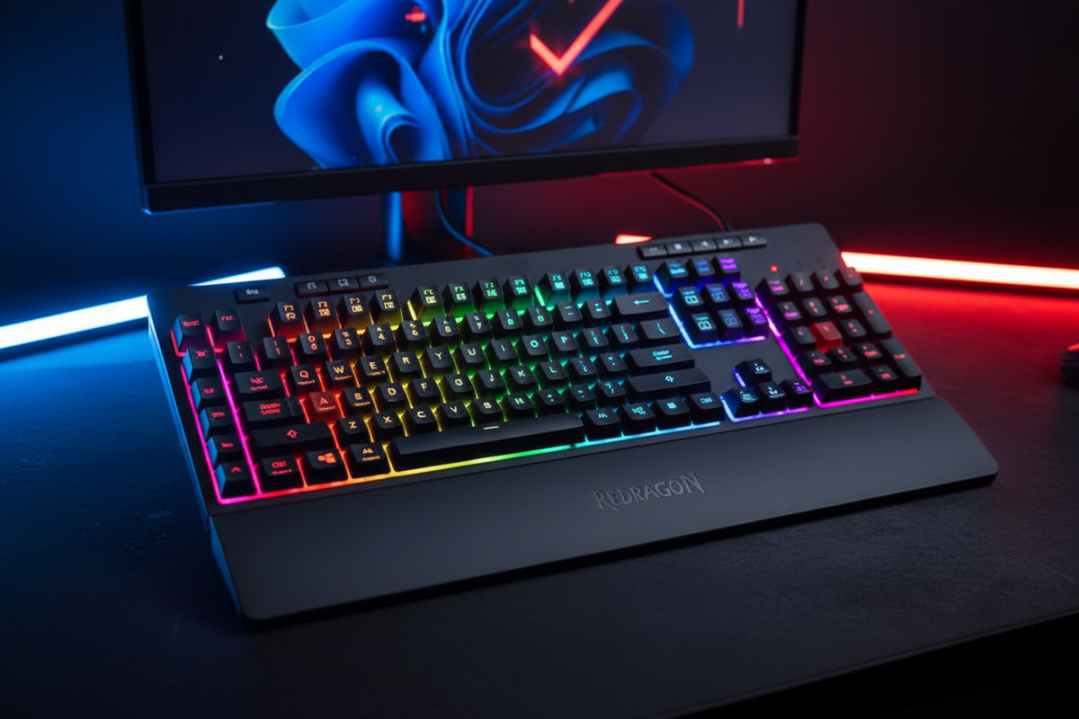 Redragon K512 SHIVA RGB Backlit Membrane Gaming Keyboard (Black)