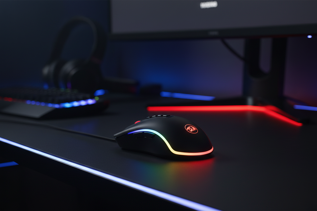 REDRAGON M711 COBRA RGB GAMING MOUSE WITH 16.8 MILLION, 10,000 DPI (BLACK)