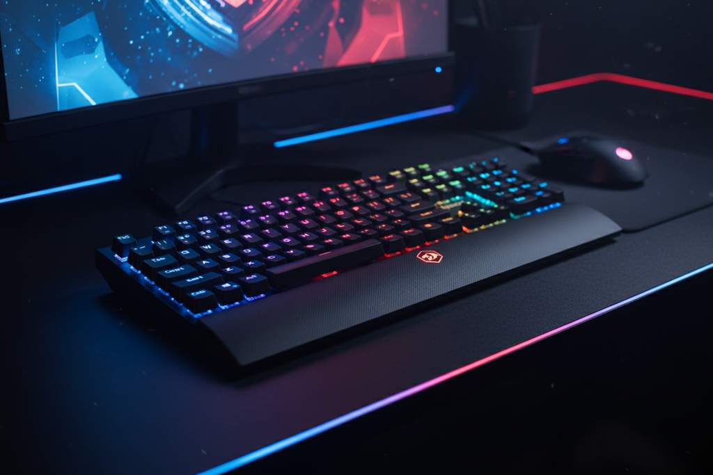 Redragon K569 ARYAMAN RGB Mechanical Gaming Keyboard (Black)