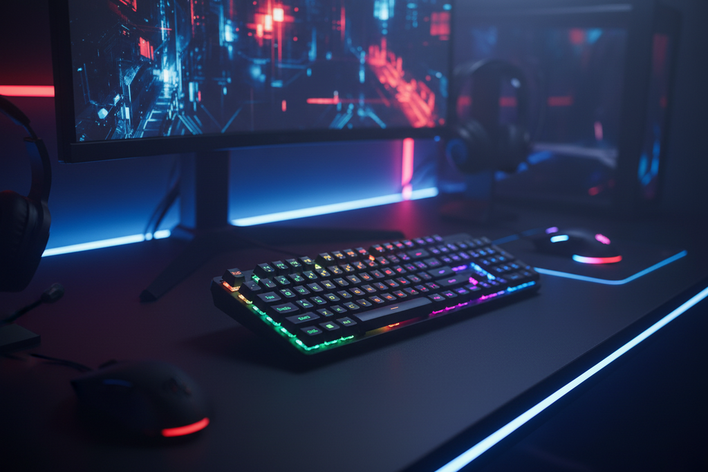 Redragon K521 NETHERBANE Full Size RGB Wired Membrane Gaming Keyboard