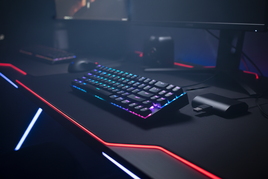 Redragon K599 KRS DEIMOS RGB Wireless Mechanical Gaming Keyboard with Red Switches (Black)