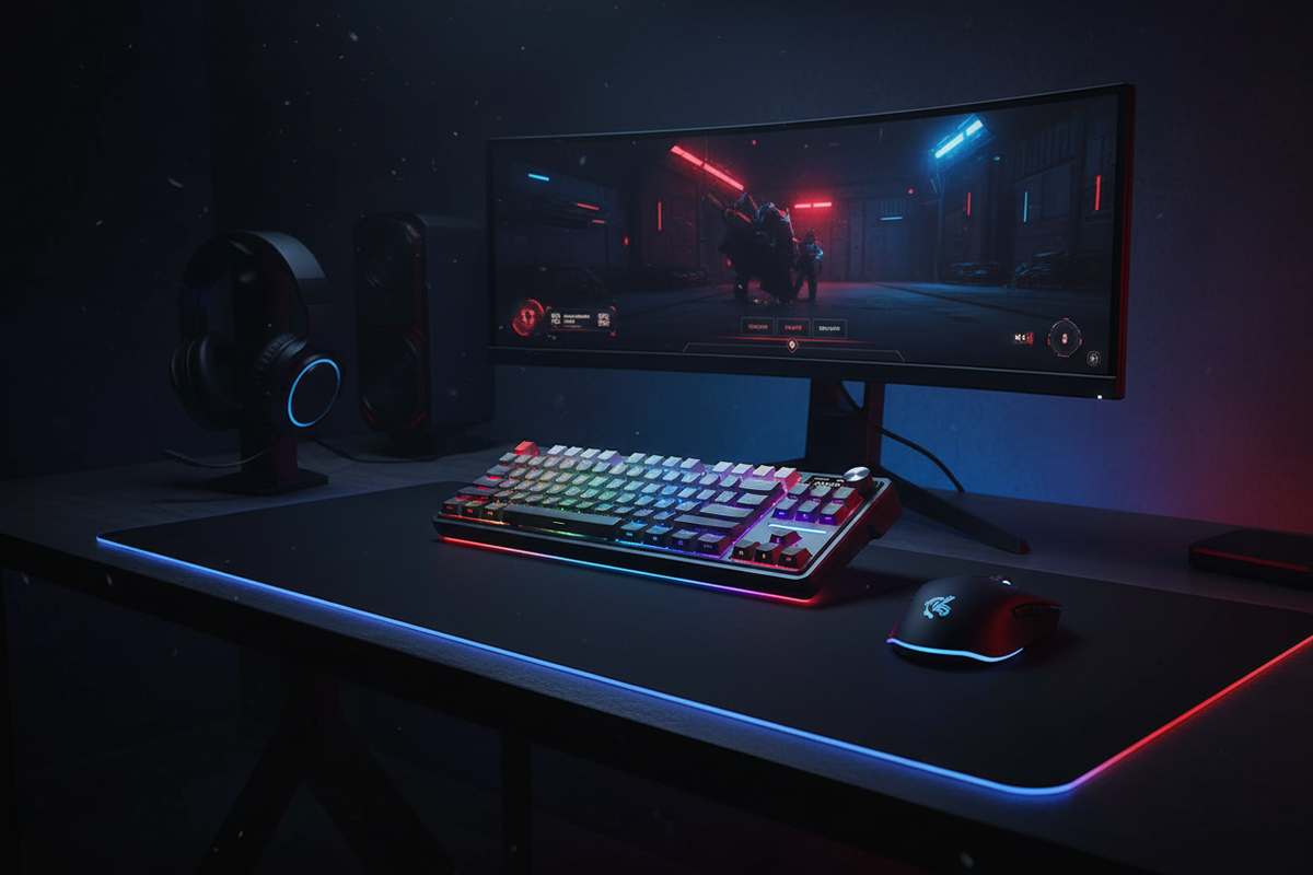 Redragon K743 ANTONIUM PRO 3-Modes Side Printed PBT Keycaps Gaming Keyboard
