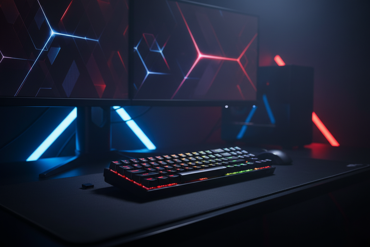 Redragon K628 POLLUX PRO 75% Wireless RGB Gaming Keyboard (Black)