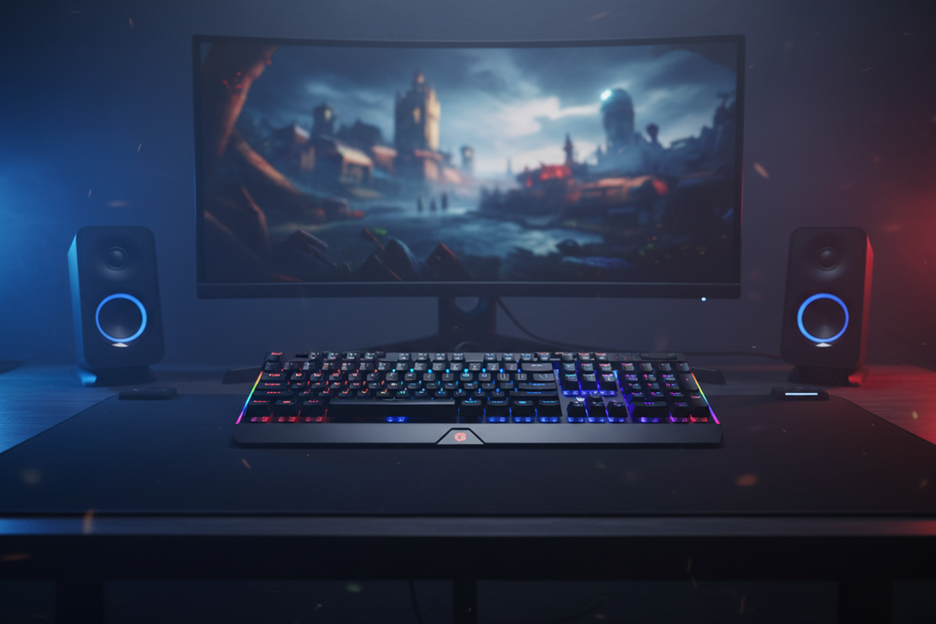 Redragon K580 VATA RGB Backlit Mechanical Gaming Keyboard (Black)