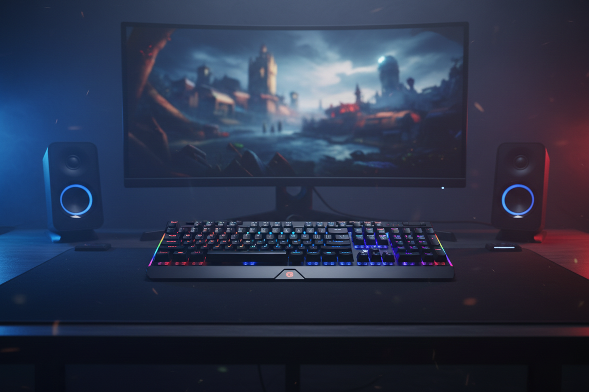Redragon K580 VATA RGB Backlit Mechanical Gaming Keyboard (Black)