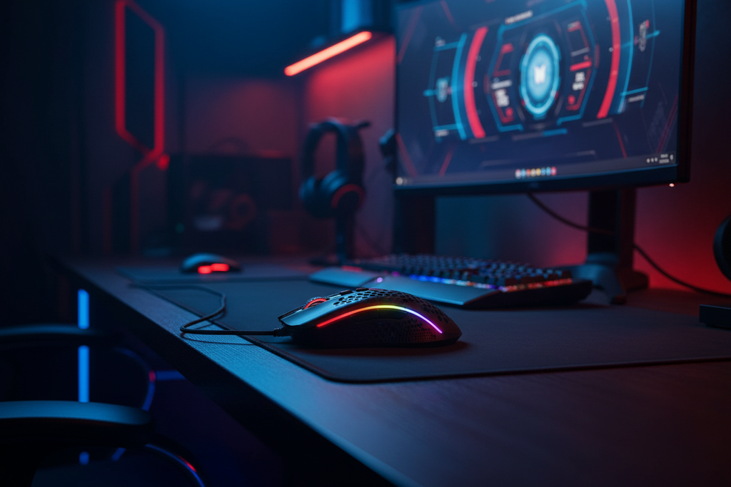 REDRAGON M808 STORM LUNAR LIGHTWEIGHT RGB GAMING MOUSE, 12400 DPI (BLACK)