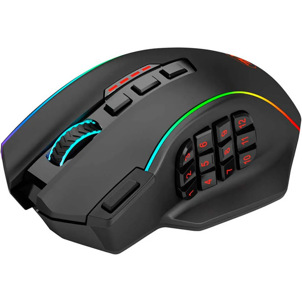 Redragon M901P-KS PERDITION PRO Wireless and Wired RGB Gaming Mouse (Black)