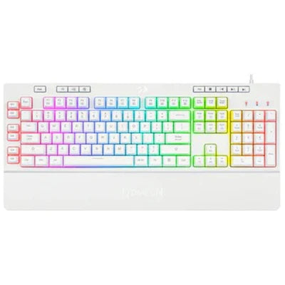 Redragon K512W SHIVA RGB Backlit Membrane Gaming Keyboard (White)