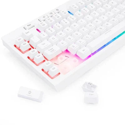 Redragon K512W SHIVA RGB Backlit Membrane Gaming Keyboard (White)